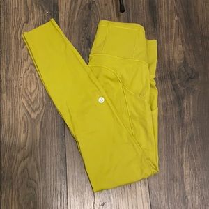 Lime Lululemon Fast and Free Tights